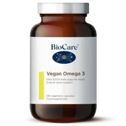 Biocare Vegan Omega-3 Vegetable Capsules 120