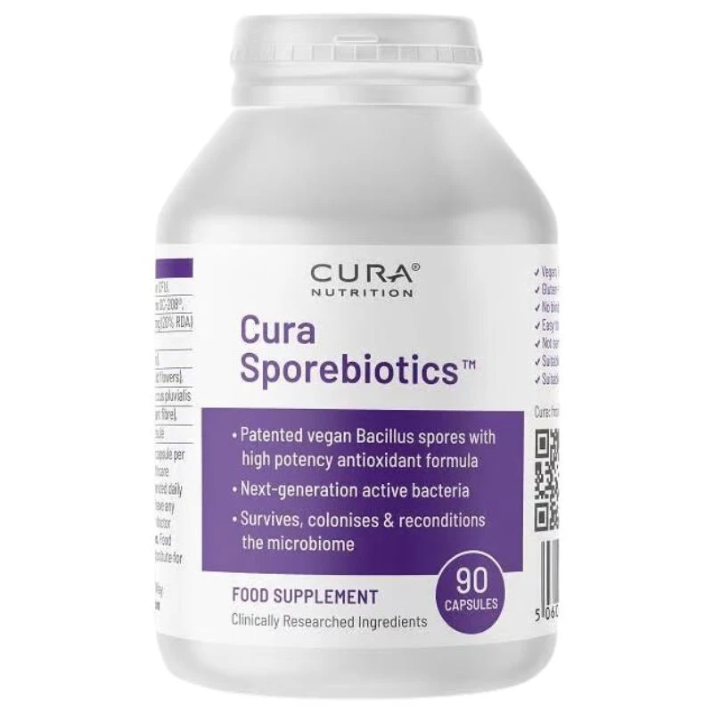Cura Nutrition Sporebiotics With Antioxidants Capsules 90