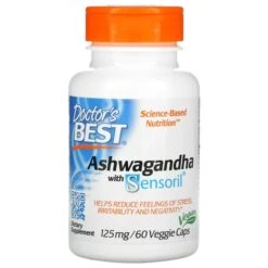 Doctor's Best Ashwagandha With Sensoril 125mg Vcaps 60