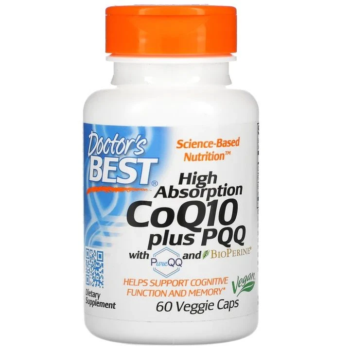 Doctor's Best High Absorption CoQ10 Plus PQQ Vcaps 60