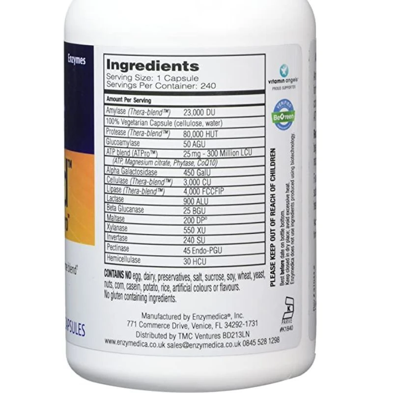 Enzymedica Digest Gold ATPro 240 Capsules - Image 2