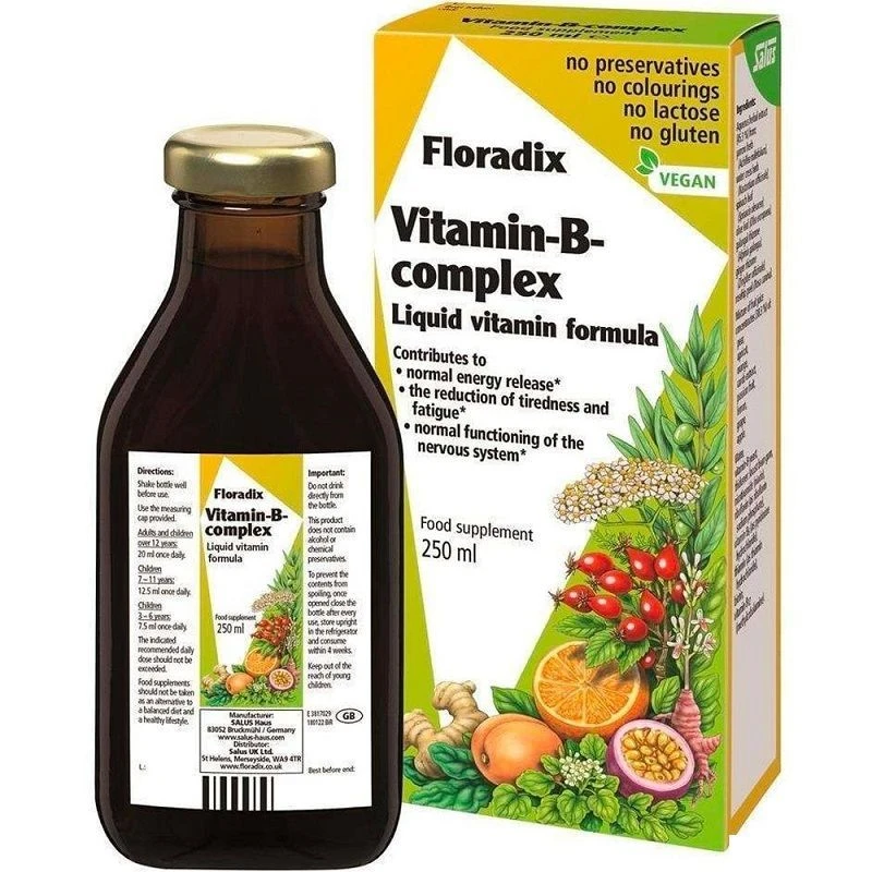 Floradix Vitamin B-Complex Liquid 250ml - Image 2