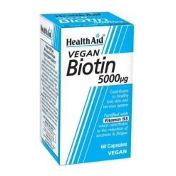 HealthAid Biotin 5000ug Capsules 60