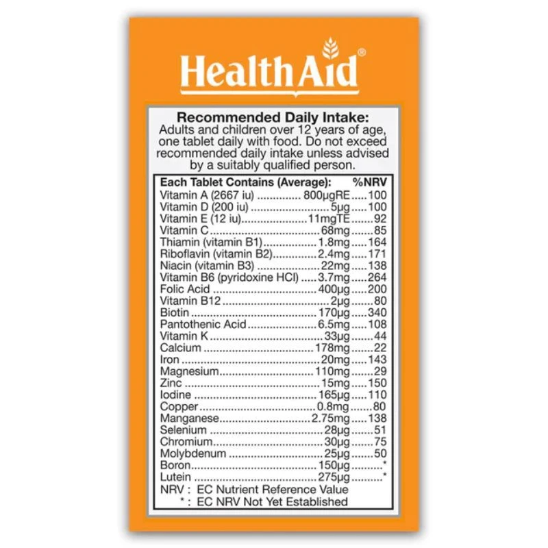 HealthAid A-Z Multivit Tablets 90 - Image 2