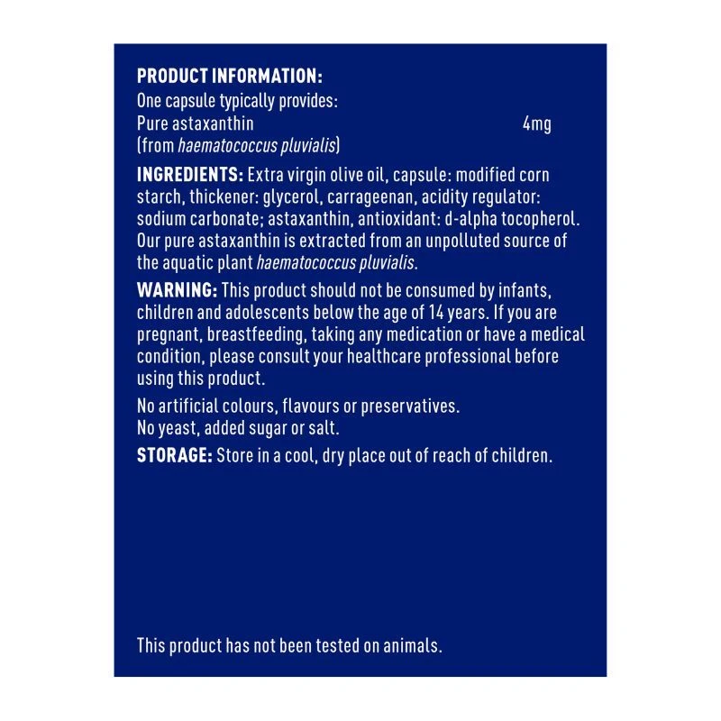 Higher Nature Astaxanthin Capsules 30 - Image 2
