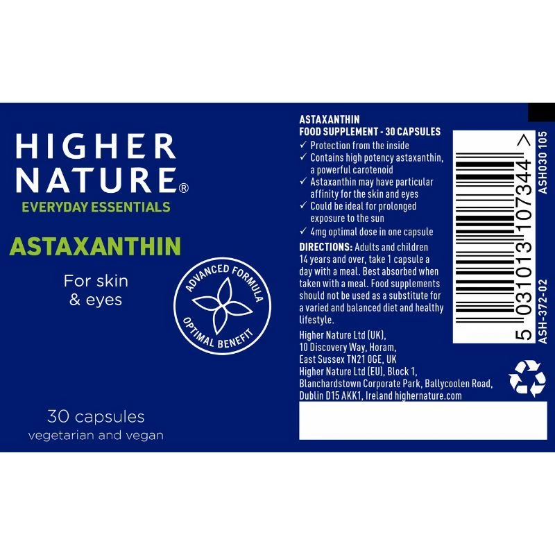 Higher Nature Astaxanthin Capsules 30 - Image 3