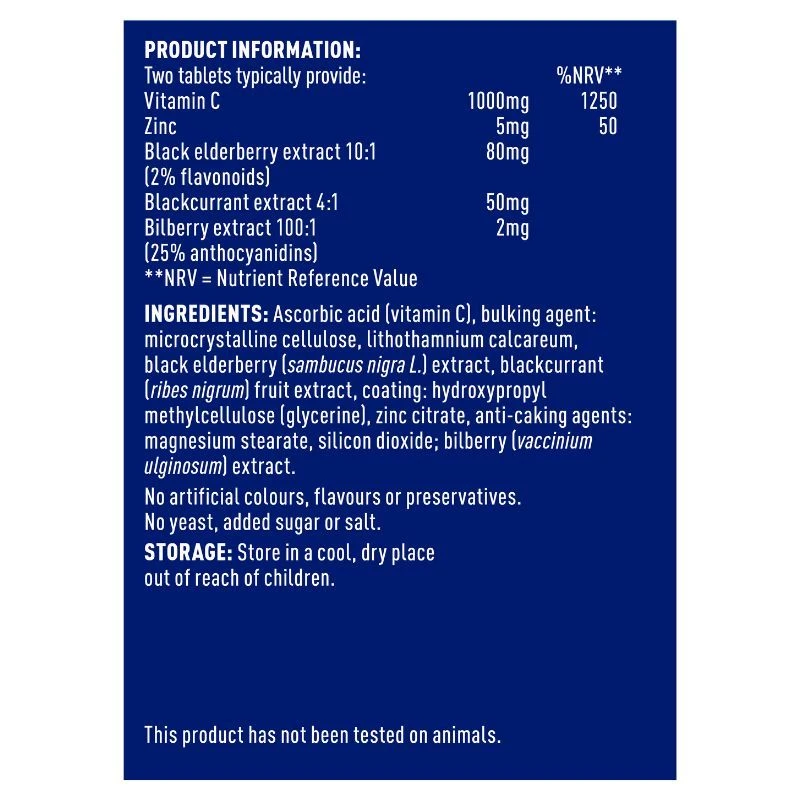 Higher Nature Immune+ Vegetable Tablets 180 - Image 2