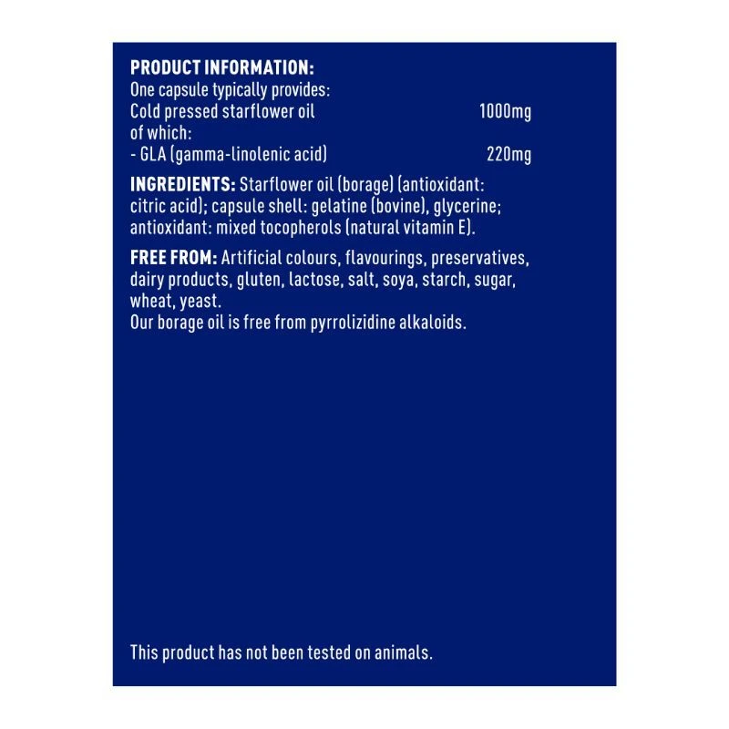 Higher Nature Starflower Oil Softgels 90 - Image 2