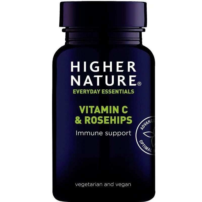 Higher Nature Vitamin C & Rosehips Vegan Tabs 180