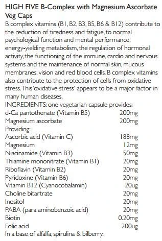Viridian HIGH FIVE Multivitamin & Mineral Formula Veg Caps 60 - Image 2