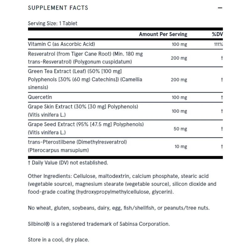 Jarrow Formulas Resveratrol Synergy Tabs 60 - Image 2