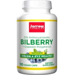 Jarrow Formulas Bilberry + Grapeskin Polyphenols Vegicaps 120