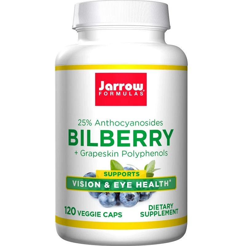 Jarrow Formulas Bilberry + Grapeskin Polyphenols Vegicaps 120