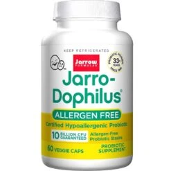 Jarrow Formulas JarroDophilus Allergen Free 10 Billion Vegicaps 60