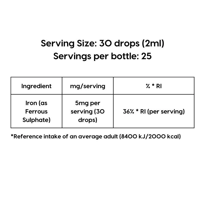 KIKI Health Ionic Iron Liquid Concentrate 50ml - Image 2