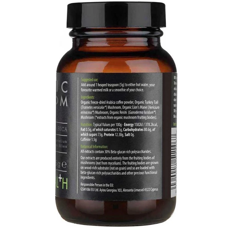 KIKI Health Mushroom Extract Coffee Powder 75g - Image 2
