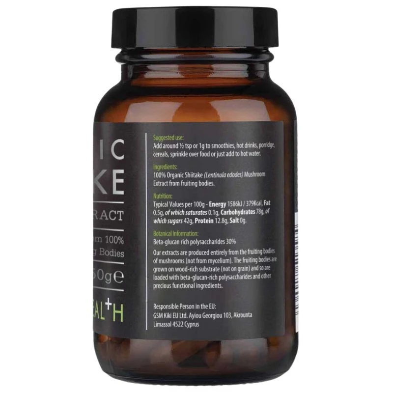 KIKI Health Mushroom Extract Shiitake Powder 50g - Image 2