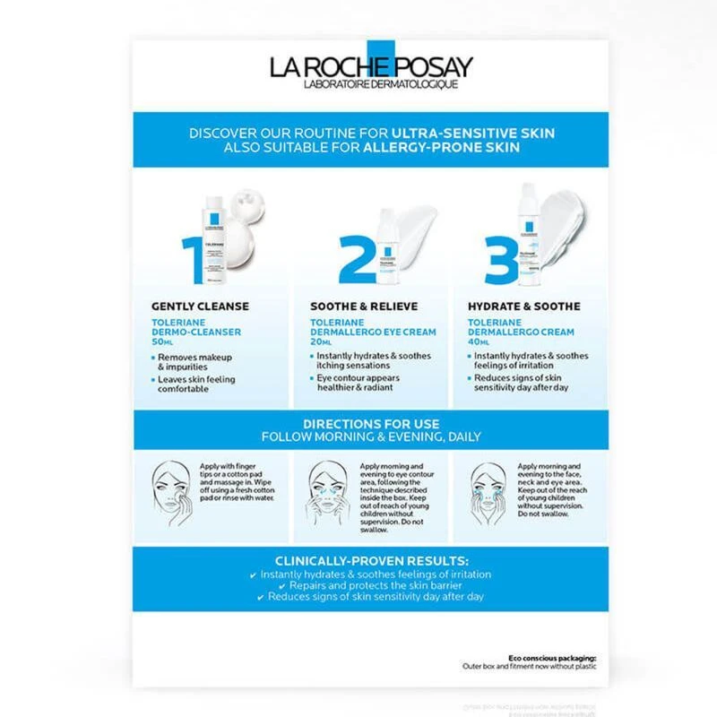 La Roche-Posay Toleriane Dermallergo 3 Step Kit - Image 2