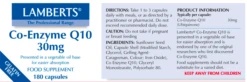 Lamberts Co-Enzyme Q10 30mg Capsules 180