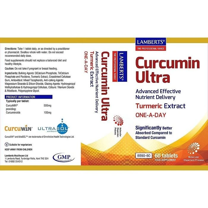 Lamberts Curcumin Ultra Tablets 60 - Image 4