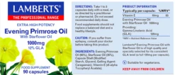 Lamberts Evening Primrose Oil With Starflower Oil 1000mg Capsules 90