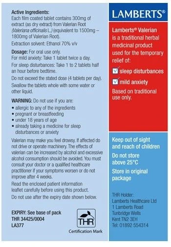 Lamberts Valerian Tablets 60