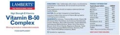 Lamberts Vitamin B 50 Complex - 250 Tablets