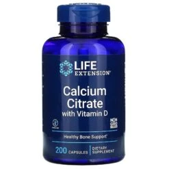 Life Extension Calcium Citrate With Vitamin D Vegicaps 200