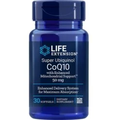 Life Extension Super Ubiquinol CoQ10 With Enhanced Mitochondrial Support 50mg Softgels 30