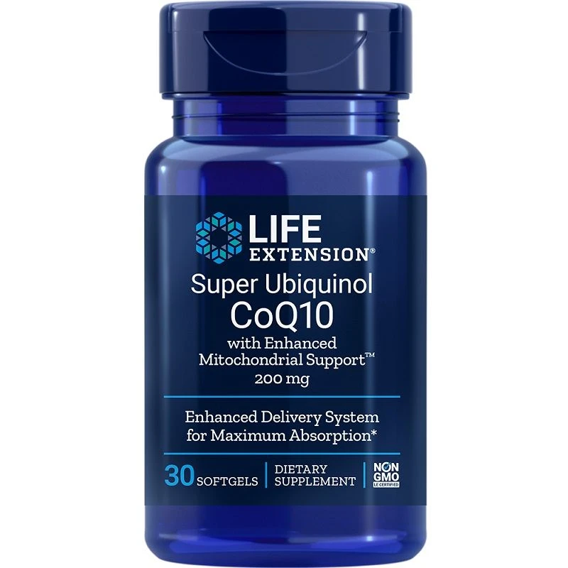 Life Extension Super Ubiquinol CoQ10 With Enhanced Mitochondrial Support 200mg Softgels 30
