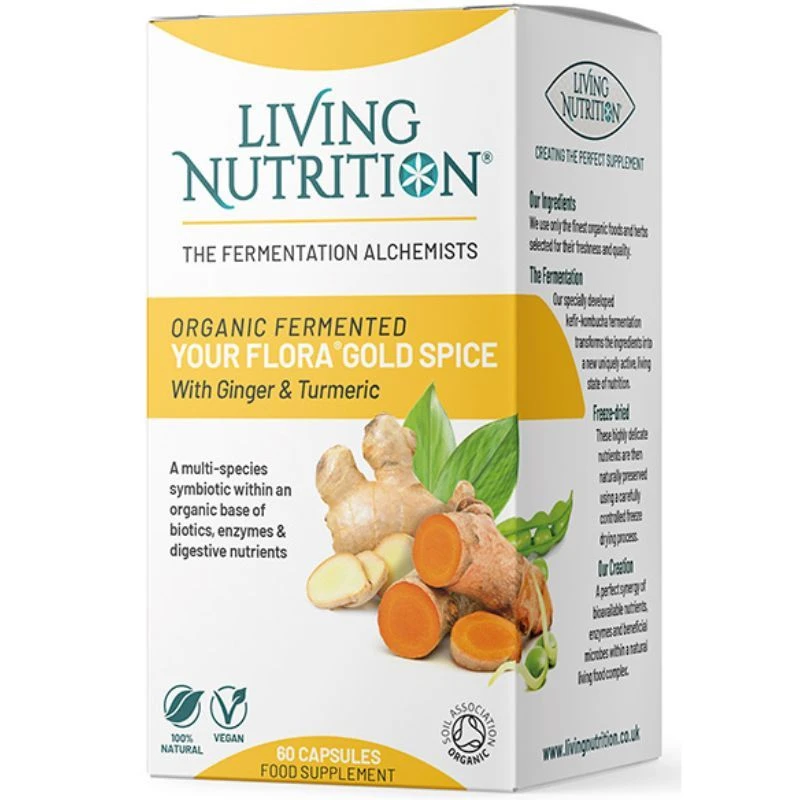 Living Nutrition Your Flora Gold Spice Caps 60 - Image 2
