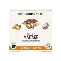 Mushrooms4Life Organic Maitake Ginger Latte Sachets 10