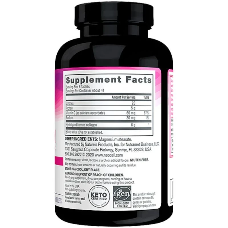 NeoCell NC Super Collagen + C Tablets 250 - Image 2