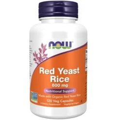 NOW Foods Red Yeast Rice 600mg Capsules 120