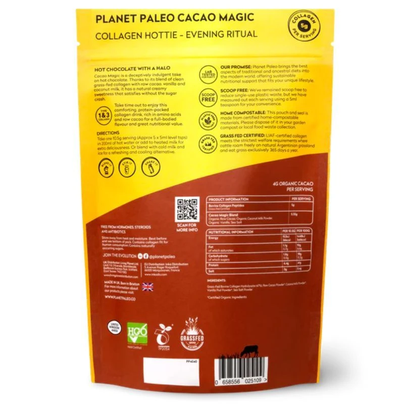 Planet Paleo Pure Collagen Cacao Magic 264g - Image 2