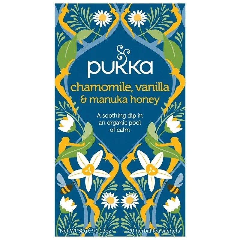 Pukka Herbs Pukka Chamomile, Vanilla & Manuka Honey Tea Bags 80
