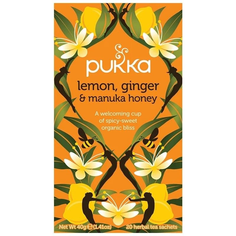Pukka Herbs Pukka Lemon, Ginger & Manuka Honey Tea Bags 80