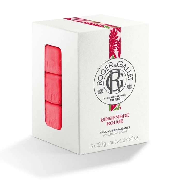 Roger & Gallet Gingembre Rouge Soap 3 X 100g
