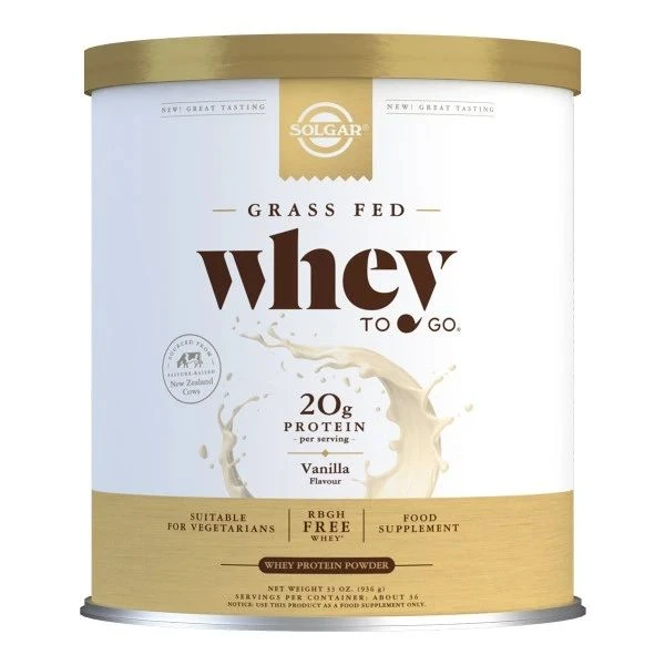 Solgar Whey To Go Protein Powder Natural Vanilla Flavour 907g - Image 2