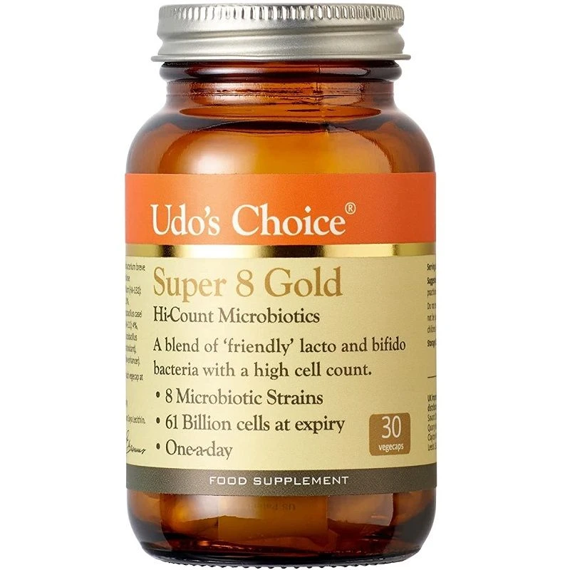 Udo's Choice Super 8 Gold Microbiotics Vegicaps 30
