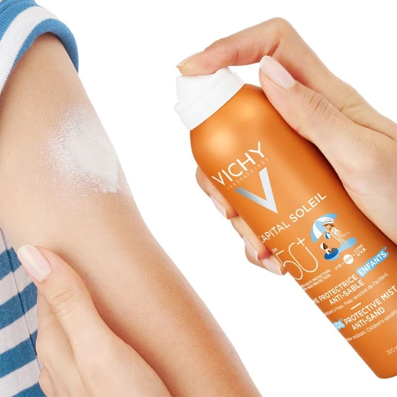 Vichy Capital Soleil Anti-Sand Sun Protection Mist SPF50 For Children 200ml - Image 4