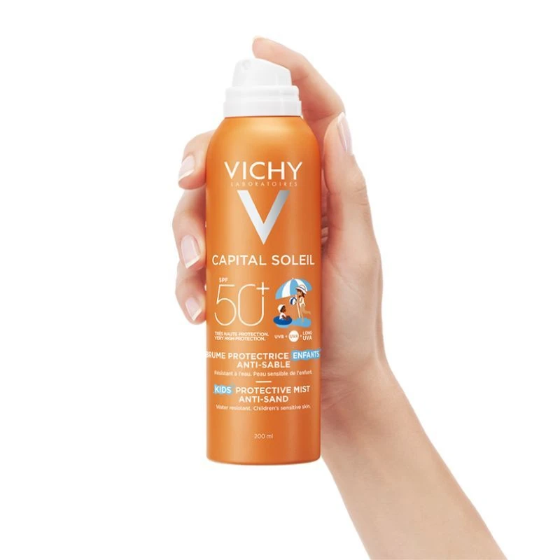Vichy Capital Soleil Anti-Sand Sun Protection Mist SPF50 For Children 200ml - Image 3