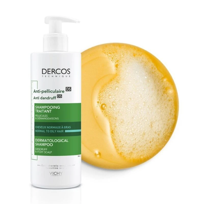 Vichy Dercos Anti-Dandruff Shampoo For Normal To Greasy Hair 390ml - Image 3