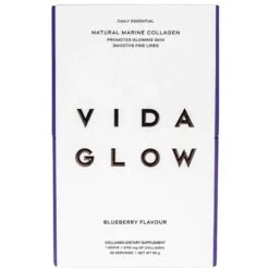 Vida Glow Natural Marine Collagen Blueberry 30 X 3g