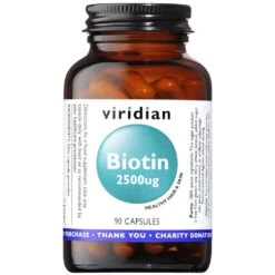 Viridian Biotin 2500ug Veg Caps 90
