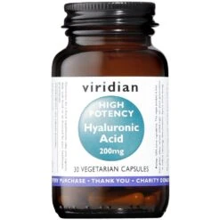 Viridian Hyaluronic Acid 200mg Veg Caps 30