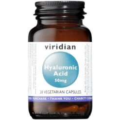 Viridian Hyaluronic Acid 50mg Veg Caps 30
