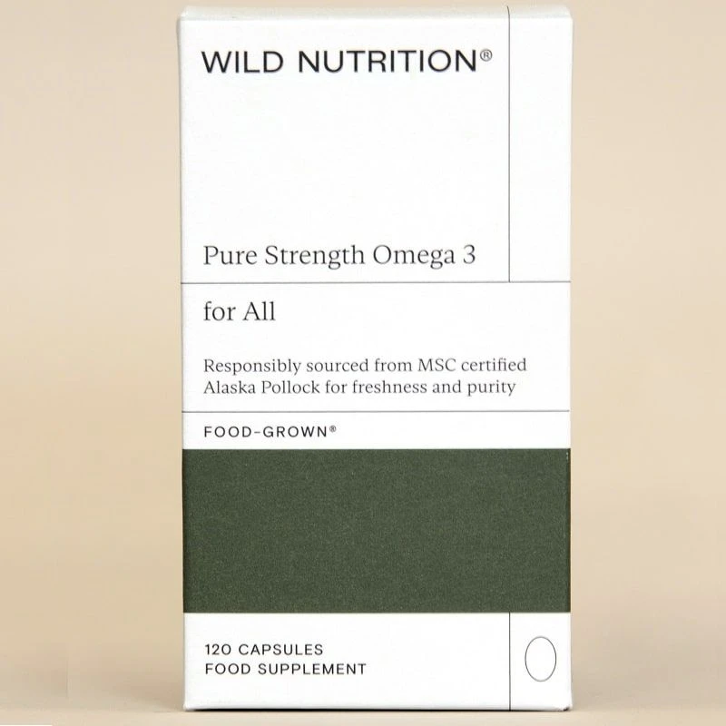 Wild Nutrition Pure Strength Omega-3 Capsules 120 - Image 2